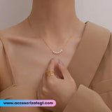 Cadena de Acero Decorada con Perlas [AC300]