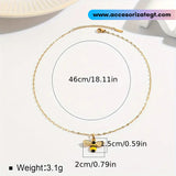 Cadena de Acero con Dije de Abeja [AC303]