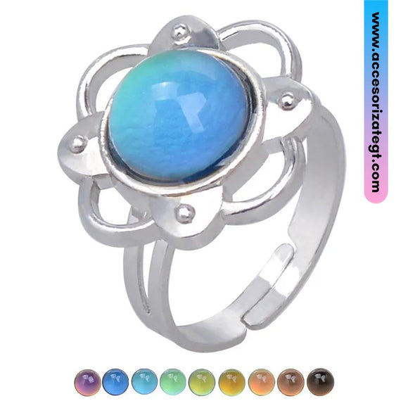 Anillo Mood Ring de Flor [AN1093]