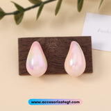 Aretes de Gotas Color Rosa [AR1615]