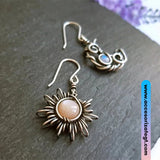 Aretes de Sol y Luna, Plata [AR1653]