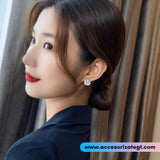 Aretes de Cristal Cuadrados [AR1657]