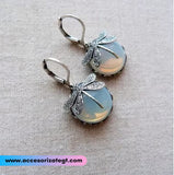 Aretes de Libélula con Cristal Tornasol [AR1663]