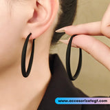 Argollas Negras con Acabado Mate