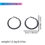 Argollas Negras con Acabado Mate