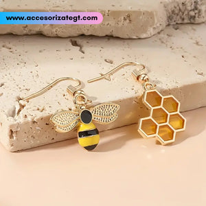 Aretes de Abeja y Panal [AR1669]