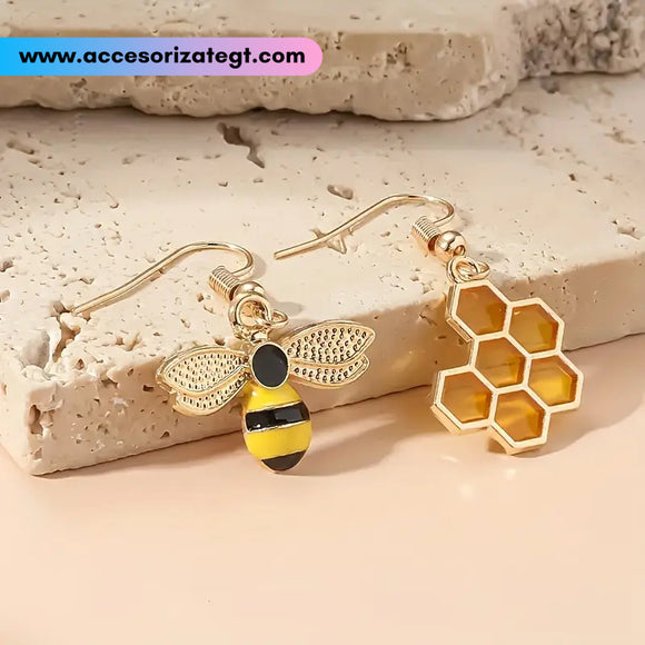 Aretes de Abeja y Panal [AR1669]