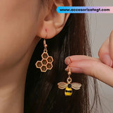 Aretes de Abeja y Panal [AR1669]