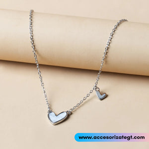 Cadena de Corazones Color Plata [CD1320]