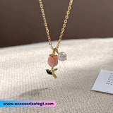 Cadena de Tulipán y Perla [CD1327]