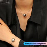 Set de Cadena y Pulsera con Esferas [CD1340]