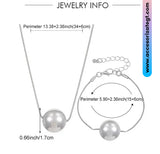 Set de Cadena y Pulsera con Esferas [CD1340]
