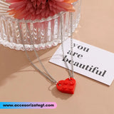 Set de Cadenas de Corazón de Lego, Rojo [CN140]