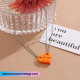 Set de Cadenas de Corazón de Lego, Naranja [CN143]