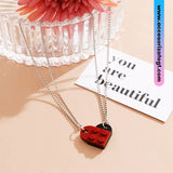 Set de Cadenas de Corazón de Lego, Rojo y Negro [CN147]