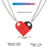 Set de Cadenas de Corazón de Lego, Rojo y Negro [CN147]