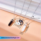 Set de Cadenas con Dijes de Yin Yan y Péndulos [CN184]