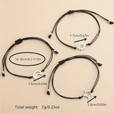 Set de Pulseras de Sol, Luna y Estrella [JP605e]