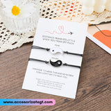 Set de Pulseras de Yin Yang [JP703]
