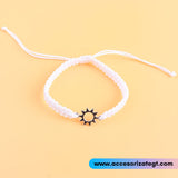 Set de Pulseras Tejidas de Sol y Luna [JP773]