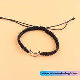 Set de Pulseras Tejidas de Sol y Luna [JP773]