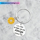 Llavero para Amiga con Dije de Margarita [KC047]