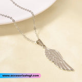 Cadena con Dije de Ala, Plata [OT703]