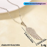 Cadena con Dije de Ala, Plata [OT703]