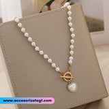 Collar de Perlas con Dije de Corazón [CD950]