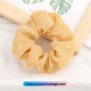 Linda Scrunchie Color Mostaza [CP012]