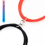 Set de Pulseras Magnéticas con Llave y Candado, Rojo y Negro [JP457]