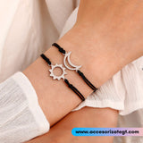 Set de Pulseras Sol y Luna [JP518]