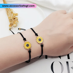 Set de Pulseras de Girasoles [JP550E]