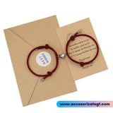 Set de Pulseras con Imanes de Corazón, Corinto [JP638]